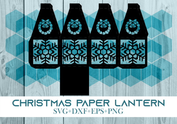 3D SVG Christmas Paper Lantern Series 0327 for Festive Branding