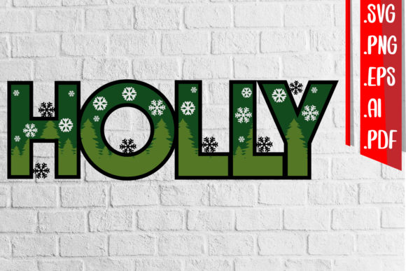Christmas 3D SVG Design Review: Holly Layered Cut File for Marketing & Branding
