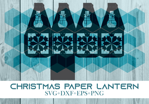 Christmas Paper Lantern Series 0021 – A Festive 3D SVG for Holiday Crafting