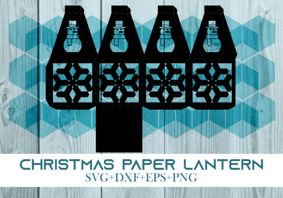 Christmas Paper Lantern Series 0045: A Festive 3D SVG for Small Business Branding