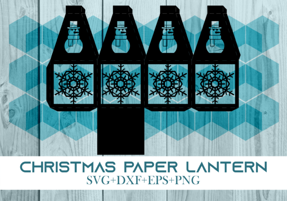 Christmas Paper Lantern Series 0097: A Festive 3D SVG for Seasonal Branding