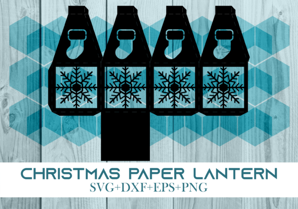 Christmas Paper Lantern Series 0117: A Festive 3D SVG for Seasonal Branding