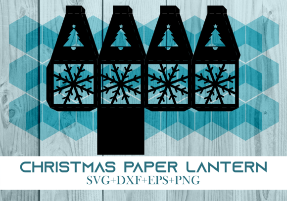 Christmas Paper Lantern Series 0179: A 3D SVG for Festive Branding and Holiday Visuals