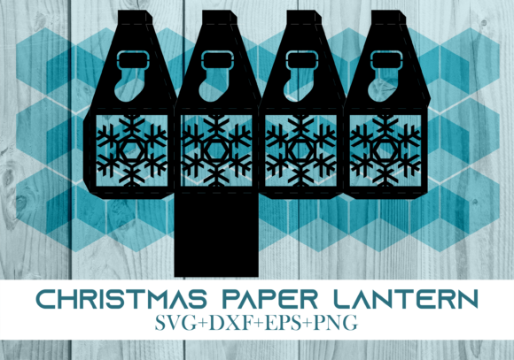 Christmas Paper Lantern Series 0351: Festive 3D SVG for Holiday Crafting