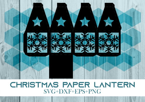 Christmas Paper Lantern Series 0352: Festive 3D SVG for Seasonal Branding