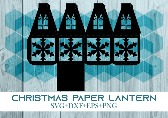 Christmas Paper Lantern Series 0408 – A 3D SVG for Festive Branding and Holiday Visuals