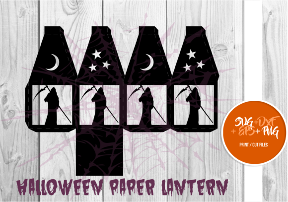 Halloween Paper Lantern Series 029: 3D SVG Shapes