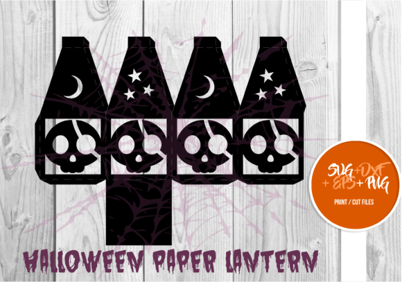 Halloween Paper Lantern Series 037: 3D SVG Shapes