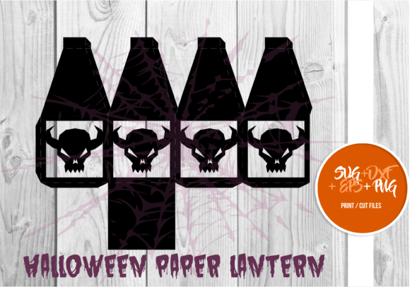 Halloween Paper Lantern Series 064: 3D SVG Shapes